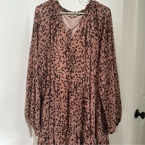 Chiffon animal print dress by GiGio, 2x in perfect condition